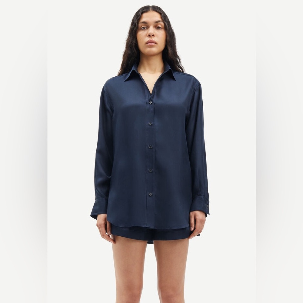 Samsoe Samsoe Salute button down shirt / organic silk